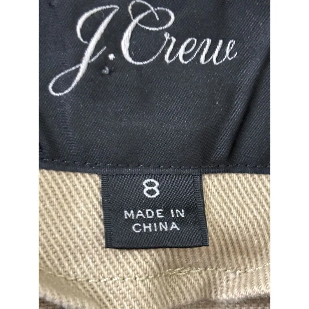 J. Crew Womens Size 8 Tan Tailored 